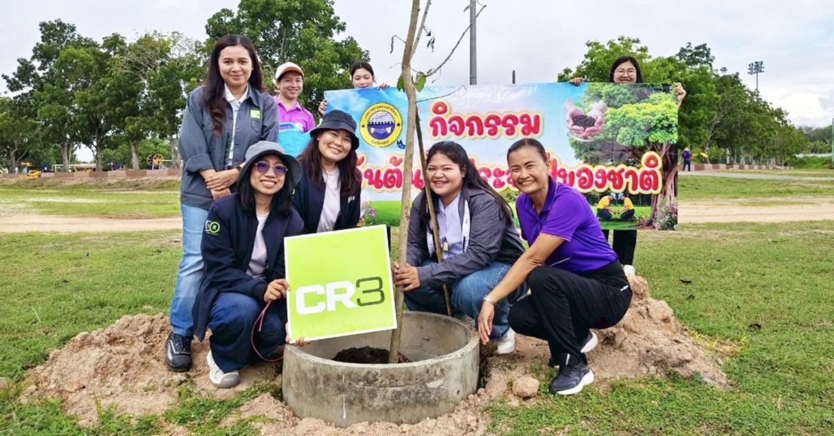 CR3 Thailand team tree planting for World Environment Day